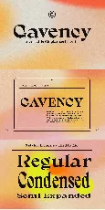 Gavency Free font