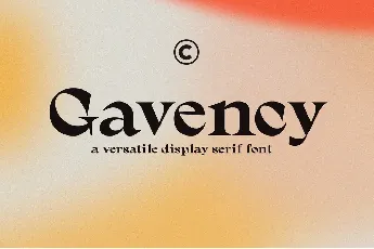 Gavency Free font