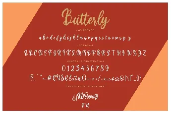 Butterly font