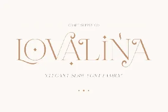 Lovalina font