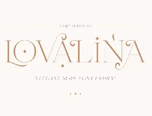 Lovalina font