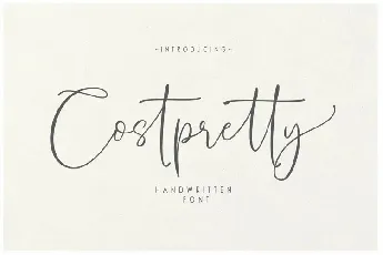 Costpretty font