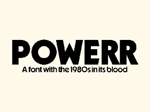 Powerr Family font