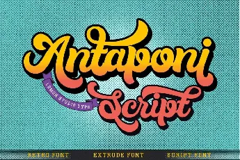 Antaponi Script font