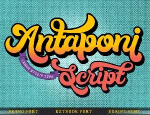 Antaponi Script font