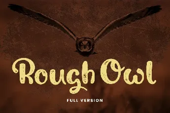 Rough Owl font