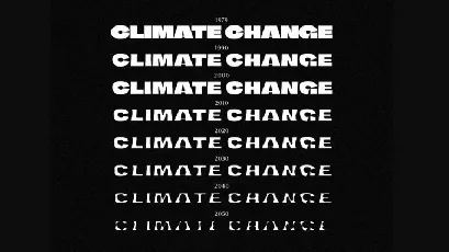 Climate Crisis Display font