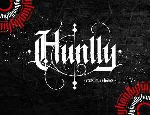 Huntly Blackletter font