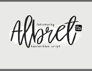 Albret Handwritten font