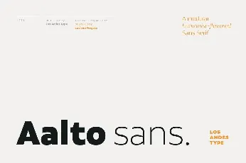 Aalto Sans Family font