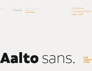 Aalto Sans Family font