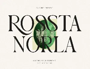 Rossta Norla font