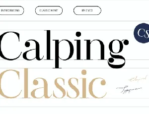 CS Calping font