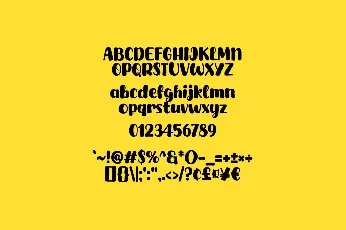 Jumping Chick font