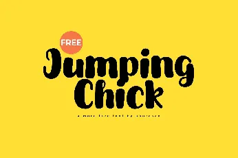 Jumping Chick font