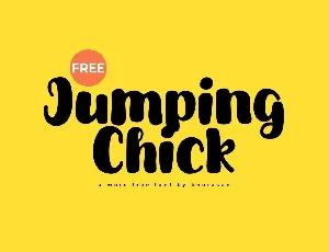 Jumping Chick font