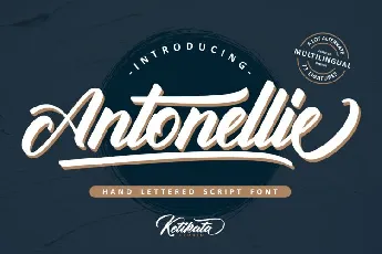 Antonellie Calligraphy font