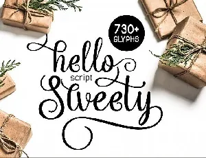 Hello Sweety Script font