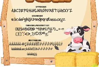 Woody Cow font