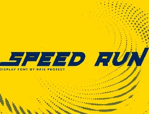 Speed Run Demo font