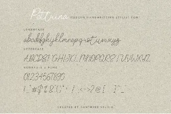 Pettrina Demo font