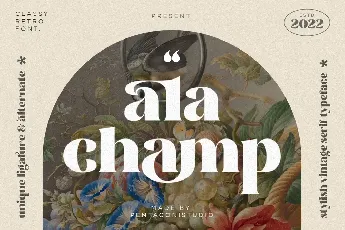 Ala Champ font