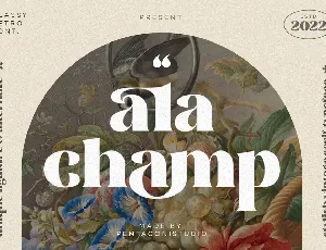 Ala Champ font