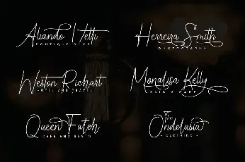 Chandelle Signature font