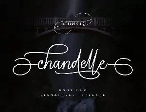 Chandelle Signature font