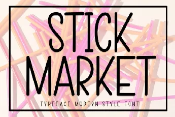 Stick Market Display font