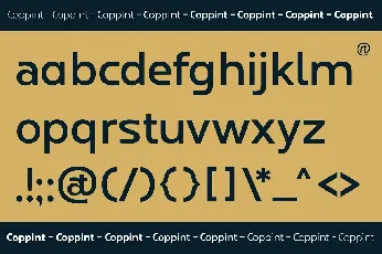Coppint font