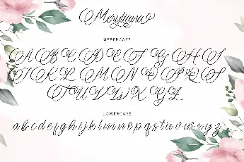 Meryliana Calligraphy Script font