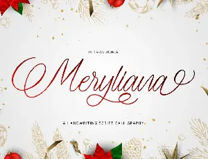 Meryliana Calligraphy Script font