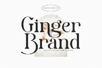 Ginger Brand font