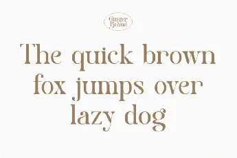 Ginger Brand font