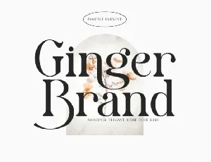 Ginger Brand font