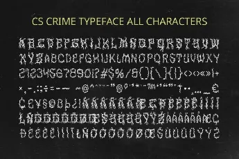 CS Crime font