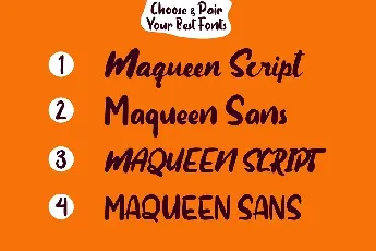 Maqueen Display font