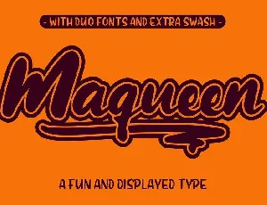 Maqueen Display font