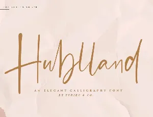 Hublland font