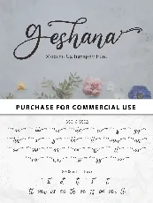 Geshana - Personal Use font