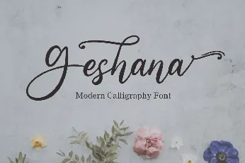 Geshana - Personal Use font