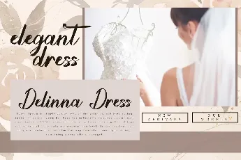 Satin Gown Demo font