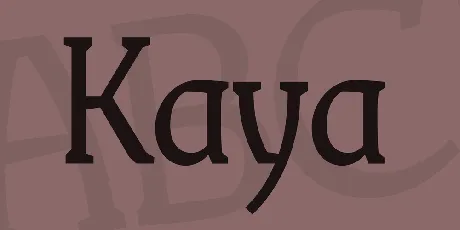 Kaya font