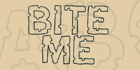 Bite me font