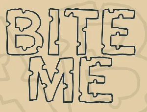 Bite me font