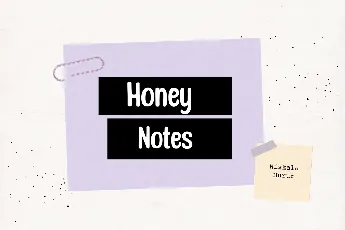 Honey Notes font