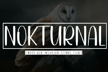 Nokturnal Display font