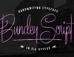 Bundey Script font