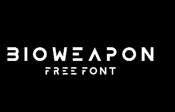 Bioweapon Free Display font